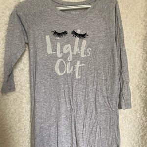 Women’s lights out sleeping dress, long sleeve
